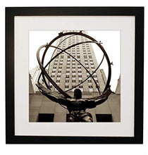 Load image into Gallery viewer, Imagine Letters Atlas&#39; Bronze Statue in Front of Rockefeller Center in New York. Art Print 12 X 12 - with Optional Frame 18 X18. - MCA supply
