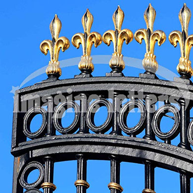 Imagine Letters Iconic Buckingham Palace' Iron gate. Art Print 12 X 12 - with Optional Frame 18 X18. - MCA supply