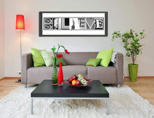 Load image into Gallery viewer, Fine art package with 100 custom alphabet letters - Classic Collection Black and White