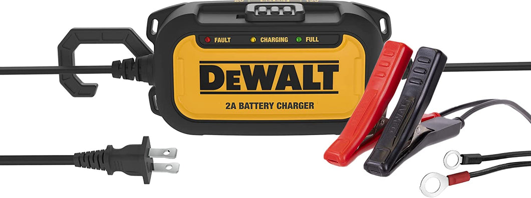 DeWalt DXAEC2 Professional 2 Amp Automotive Battery Charger and Maintainer , Yellow