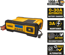Load image into Gallery viewer, DeWalt DXAEC100 Professional 30 Amp Battery Charger, 3 Amp Battery Maintainer with 100 Amp Engine Start
