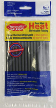 Load image into Gallery viewer, Thermafix Plus semi-Rigid, Dual Wall Heat Shrink tubing (0.225" Diam - 6" Length) 14 pcs - Shrink Ratio 4:1 - MCA supply