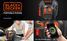 Load image into Gallery viewer, BLACK+DECKER J312B Jump Starter: 600 Peak/300 Instant Amps, Battery Clamps - MCA supply