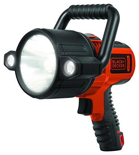 750 lumen rechargeable flashlight Black & Decker 10-Watt LED Li-Ion Rechargeable Spotlight SLV2B