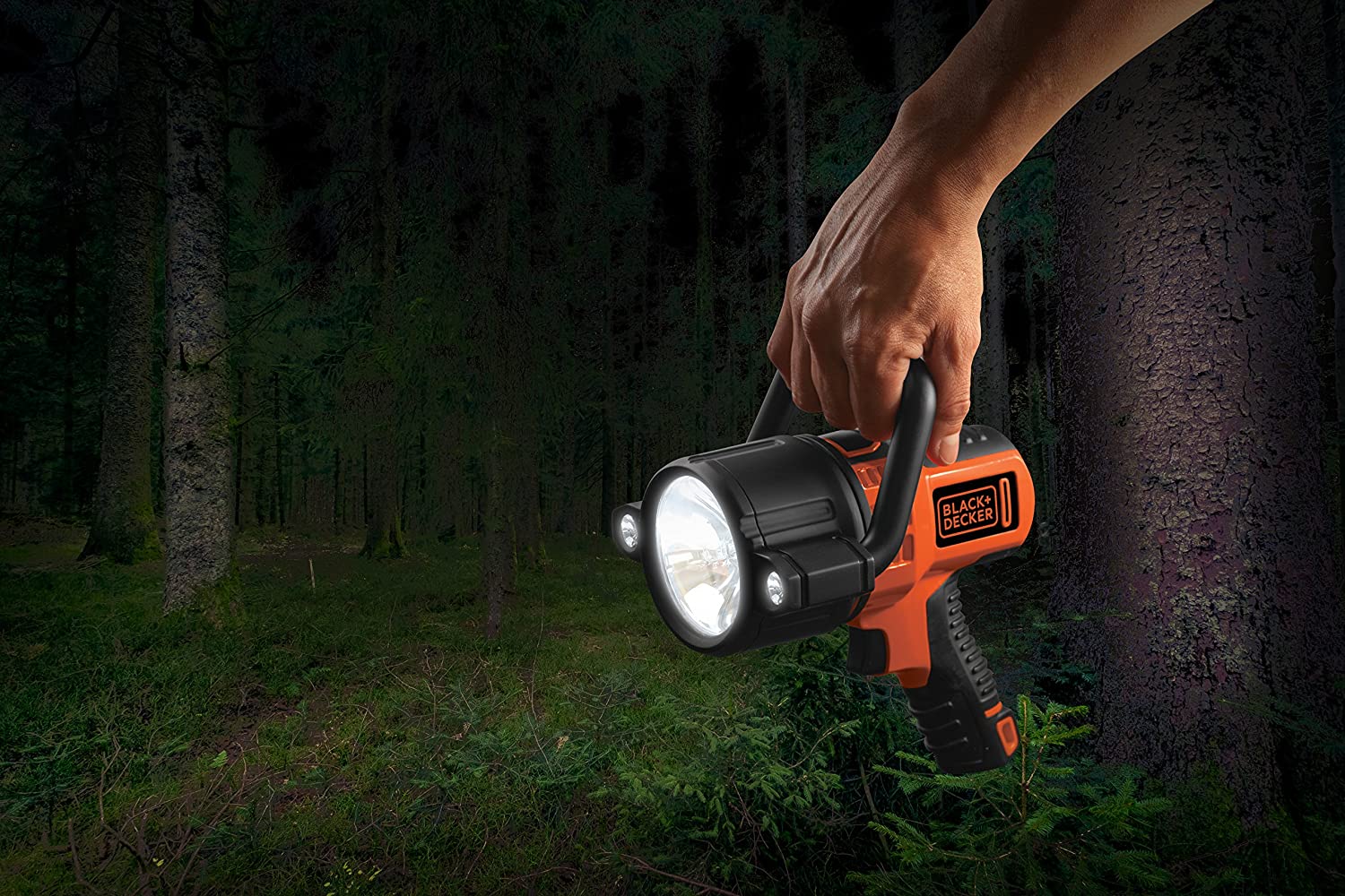 black and decker rechargeable led flashlight Black & Decker 10-Watt LED Li-Ion Rechargeable Spotlight SLV2B