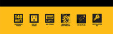 Load image into Gallery viewer, DEWALT DXAEPI140 Power Inverter, Car Converter 140 W

